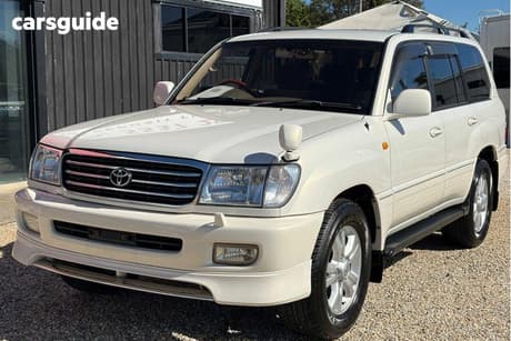 White 2000 Toyota Landcruiser Wagon Gxl (4X4)