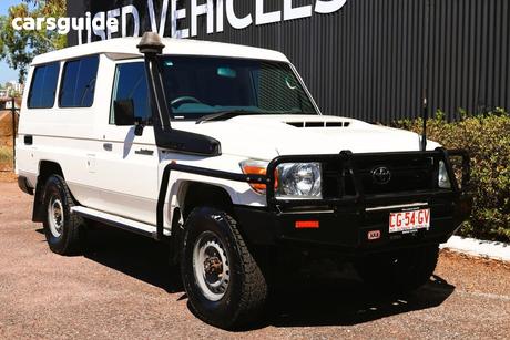 White 2018 Toyota Landcruiser Workmate (4X4) 2 Seat