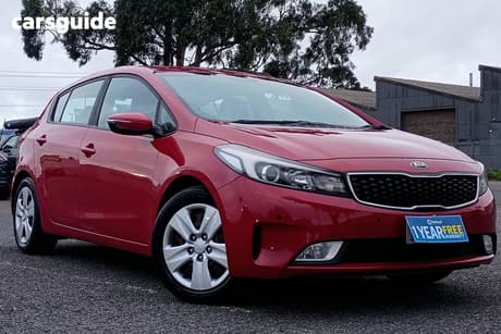 Red 2016 Kia Cerato Hatchback S