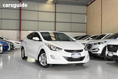 White 2012 Hyundai Elantra Sedan Elite