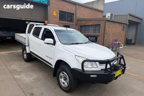 White 2014 Holden Colorado Crew Cab Chassis Lx (4X4)