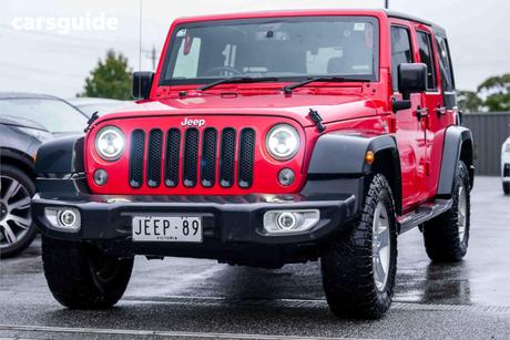 Red 2016 Jeep Wrangler Softtop Sport (4X4)
