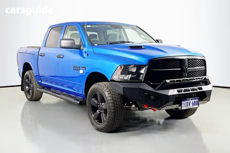Blue 2021 RAM 1500 Crew Cab Utility Express Rambox
