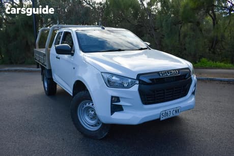 White 2021 Isuzu D-MAX Space Cab Chassis Sx (4X4)