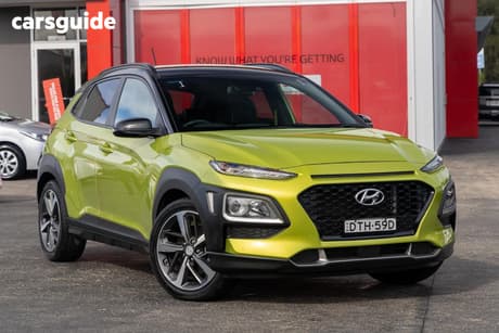 Yellow 2017 Hyundai Kona Wagon Launch Edition (Awd)