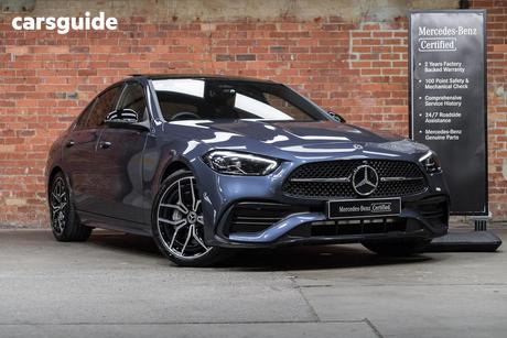 Blue 2024 Mercedes-Benz C200 Sedan Mhev
