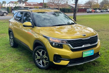 Yellow 2020 Kia Seltos Wagon Sport+ (Fwd)