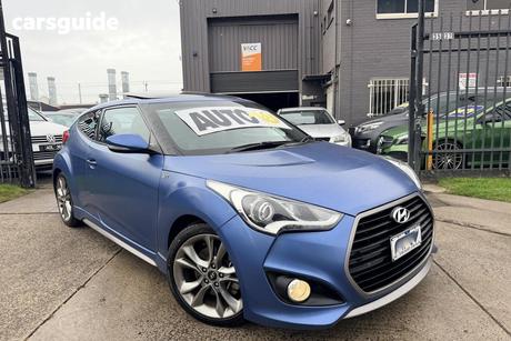 Blue 2015 Hyundai Veloster Coupe Sr Turbo Blue Interior
