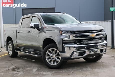 Grey 2021 Chevrolet Silverado Crew Cab Utility 1500 Ltz Premium Tech Pack