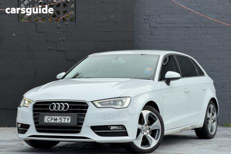 White 2013 Audi A3 Hatchback Sportback 1.8 Tfsi Ambition