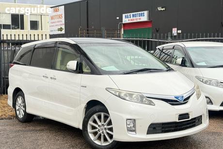 White 2012 Toyota Estima OtherCar HYBRID X