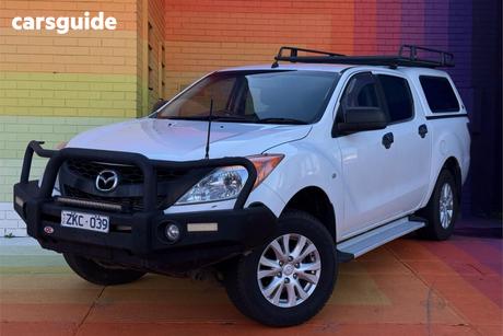 White 2012 Mazda BT-50 Dual Cab Utility Xt (4X4)