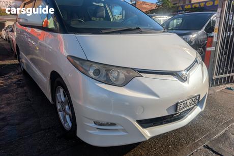 White 2007 Toyota Estima Wagon AERAS