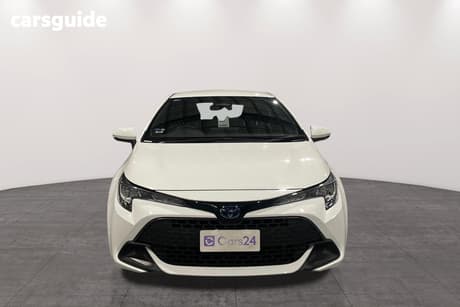 White 2023 Toyota Corolla Hatchback Ascent Sport Hybrid