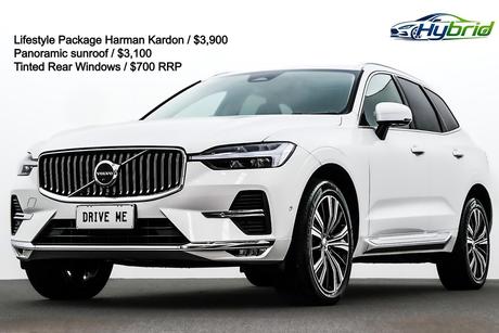 White 2022 Volvo XC60 Wagon B5 Inscription Mhev
