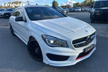 White 2014 Mercedes-Benz CLA250 Coupe Sport 4Matic