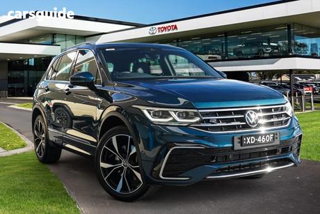 Blue 2022 Volkswagen Tiguan Wagon 162Tsi R-Line