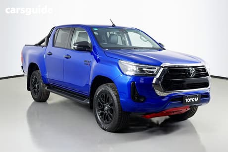 Blue 2020 Toyota Hilux Ute Tray SR5