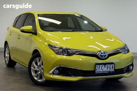 Yellow 2016 Toyota Corolla Hatchback Ascent Sport