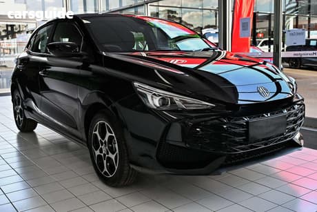 Black 2025 MG MG3 Hatchback Excite Hybrid+