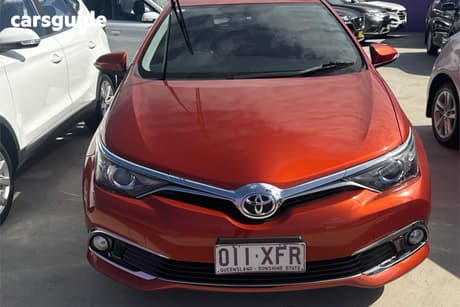 Orange 2015 Toyota Corolla Hatchback Ascent Sport