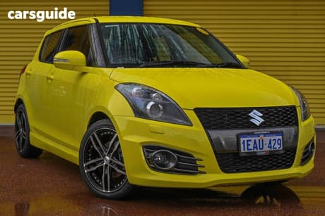 Yellow 2012 Suzuki Swift Hatchback Sport