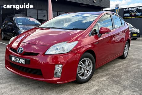 Red 2009 Toyota Prius Hatchback Hybrid