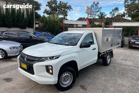 White 2021 Mitsubishi Triton Cab Chassis Glx (4X2)