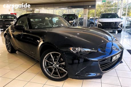 Black 2016 Mazda MX-5 Convertible Roadster Gt