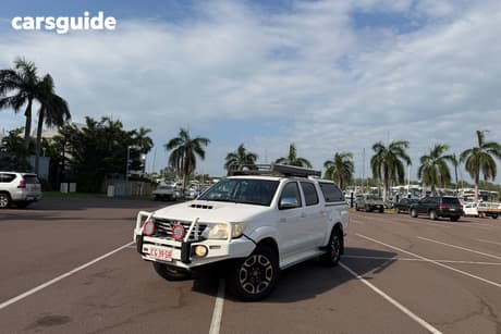 White 2012 Toyota Hilux Dual Cab Pick-up Sr5 (4X4)