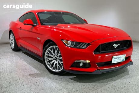 Red 2017 Ford Mustang Coupe Fastback Gt 5.0 V8