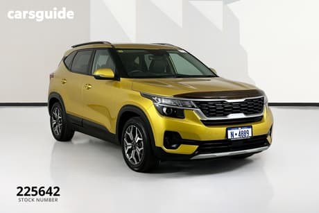 Yellow 2021 Kia Seltos Wagon Sport+ (Fwd)