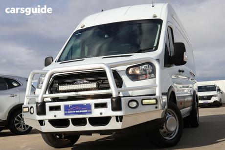 White 2021 Ford Transit Van 470E Jumbo (Rwd) Drw