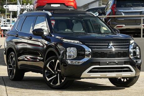 Black 2025 Mitsubishi Outlander Wagon Phev Exceed 5+2 Seat (Awd)