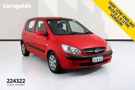 Red 2010 Hyundai Getz Hatchback Sx