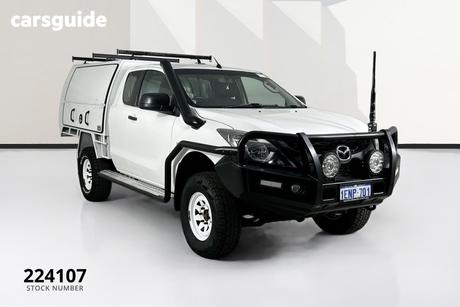 White 2014 Mazda BT-50 Freestyle Cab Chassis Xt (4X4)