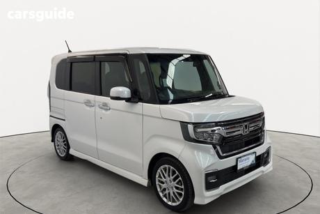 White 2021 Honda N BOX Hatch CUSTOM L TURBO
