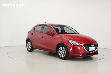 Red 2016 Mazda 2 Hatchback Maxx
