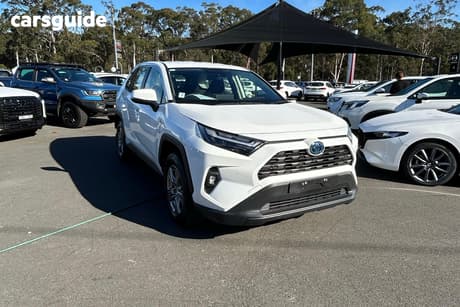 White 2024 Toyota RAV4 Wagon Gx (2Wd) Hybrid