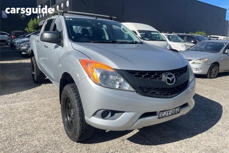 Silver 2012 Mazda BT-50 Dual Cab Utility Xt (4X4)