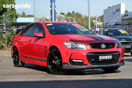 Red 2017 Holden Commodore Sedan Sv6