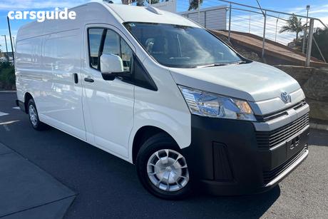 White 2023 Toyota HiAce Van Slwb