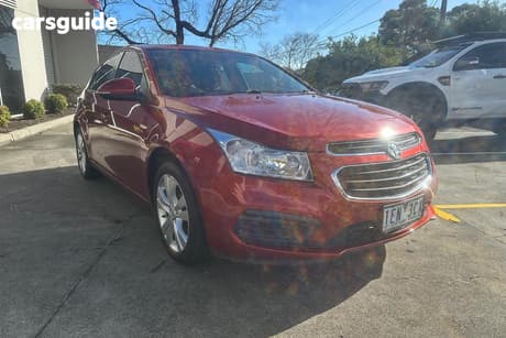 Red 2015 Holden Cruze Hatchback Equipe
