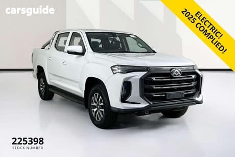 White 2025 LDV ET60 Double Cab Utility Electric