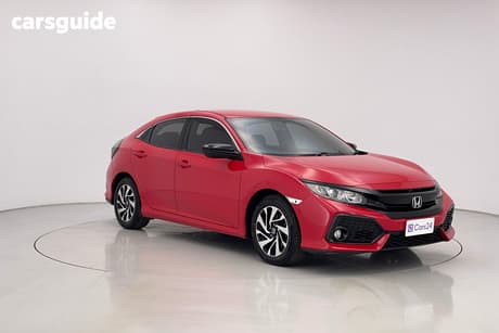 Red 2019 Honda Civic Hatchback 50 Years Edition
