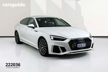 White 2021 Audi A5 Sportback 40 Tfsi S Line Mhev