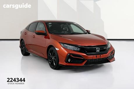 Orange 2020 Honda Civic Hatchback Rs
