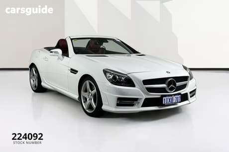 White 2015 Mercedes-Benz SLK250 Convertible 250