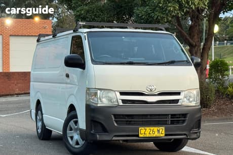 White 2013 Toyota HiAce Van Dx Long
