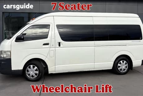 White 2010 Toyota HiAce Bus Commuter